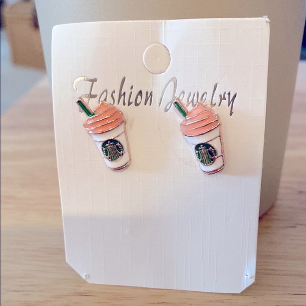 Coffee Earrings or Milkshake Earrings